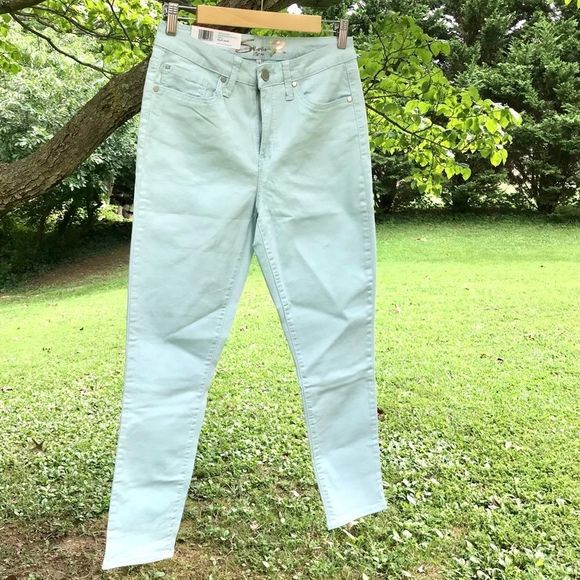 NWT $69 Seven7 | Hollywood | High Rise | Skinny Jeans in Starlight Blue 8 - Picture 2 of 15